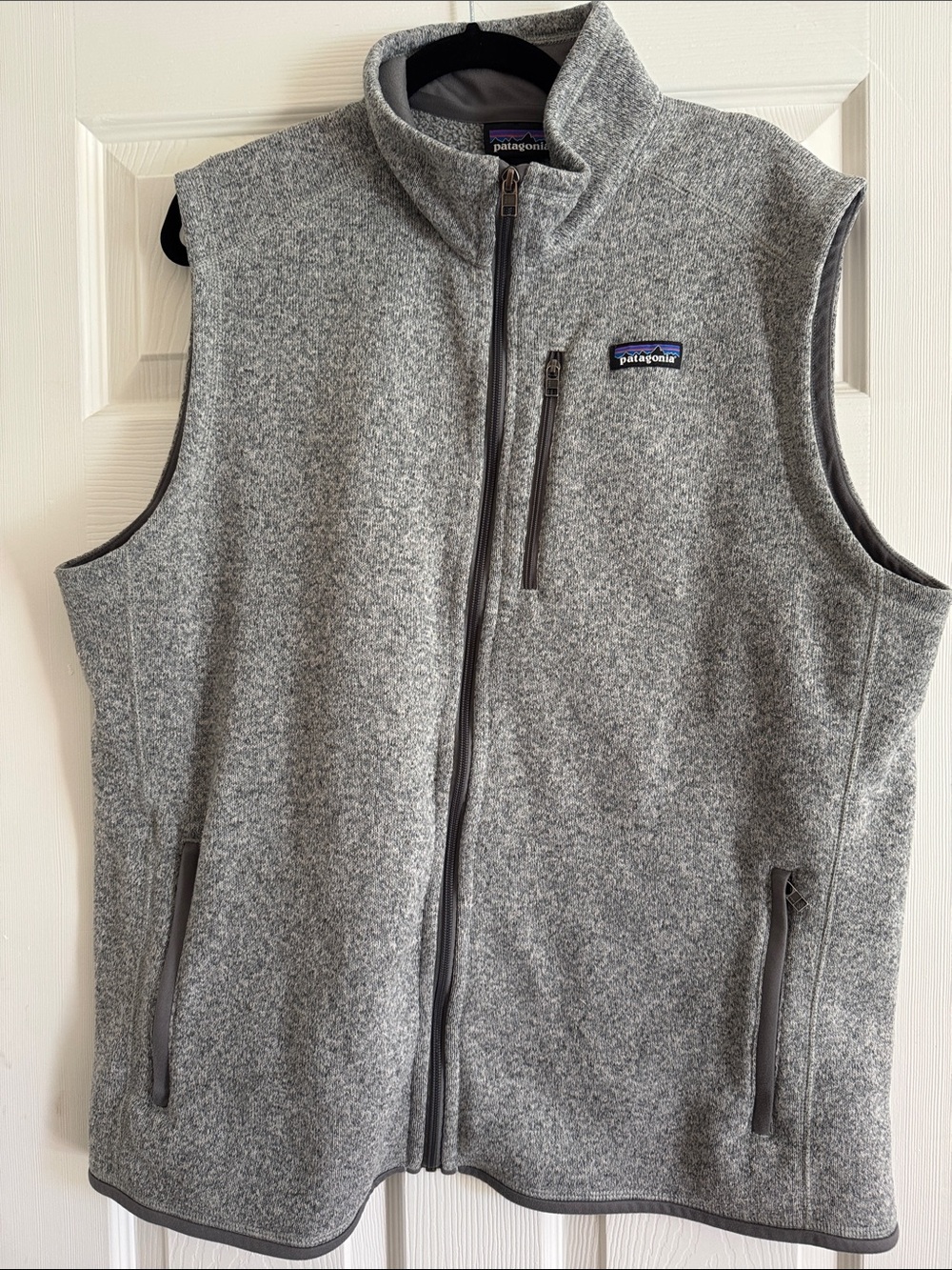 Patagonia Men's Heather Gray “Better Sweater” Full-Zip Fleece Vest XXL